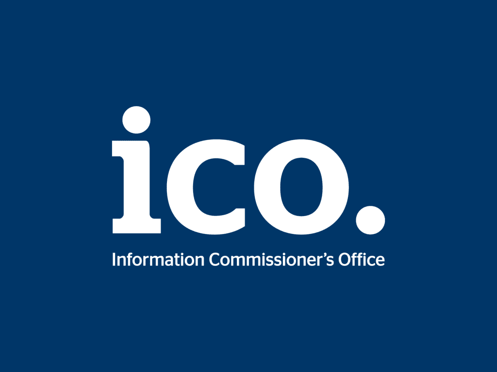 ICO logo. Information Commissioner's office, managing GDPR compliance